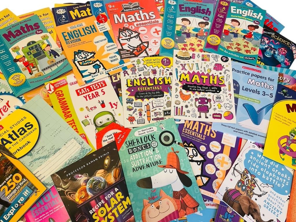 KS2 learning 10 Books  Bundle Joblot wholesale Maths/English/Science/History