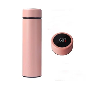 2022 17oz Thermoses d'eau de bouteille d'air à affichage intelligent en acier inoxydable VSCO Flacon