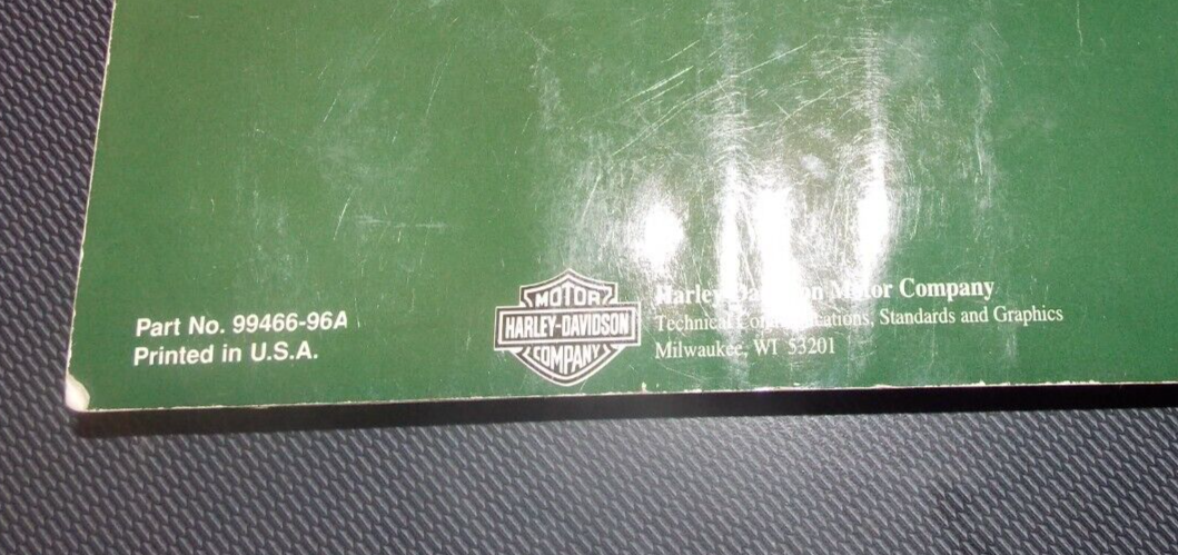 OEM Harley Davidson Motorcycles 1996 MODELS Owners User Manual