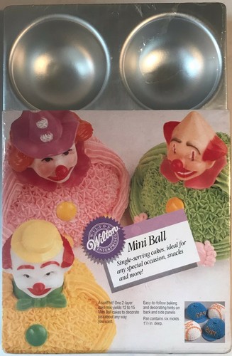 Wilton ~ Mini Ball Pan ~ Aluminum ~ 6 Cavities ~ #2105-1760 ~ Brand New - Picture 1 of 4