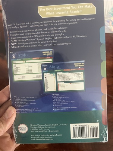 Atajo 4.0 CD-ROM: Writing Assistant for Spanish 2000 Edition Dual Platform - Picture 2 of 2