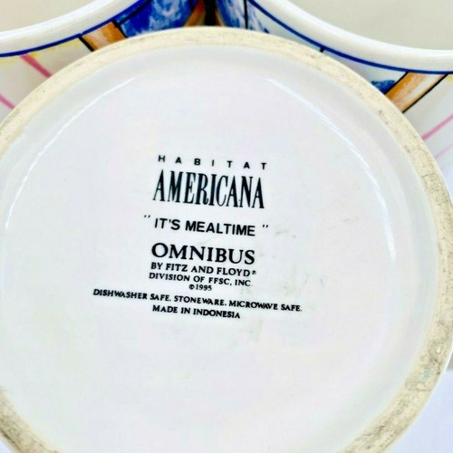 Fitz & Floyd | It's Meal Time | Mug | Breakfast Scene | 1995 | 3 Available - Picture 4 of 4