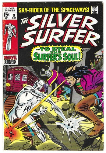 SILVER SURFER #9 F/VF 7.0 Early MEPHISTO Appearance! - Picture 1 of 2