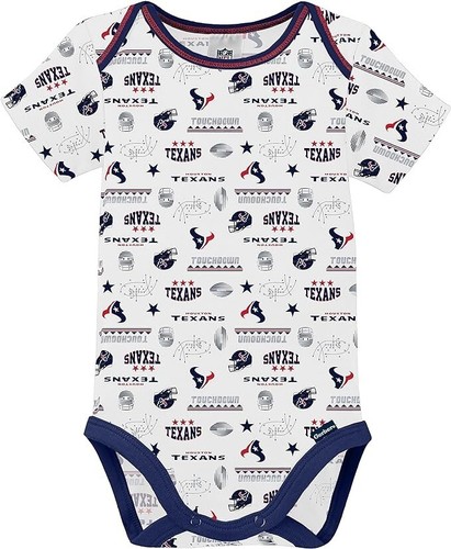 Official NFL Unisex Baby Texan 3-Pack Short Sleeve Onesie, 6-12 mth. (NWT) - Picture 2 of 6