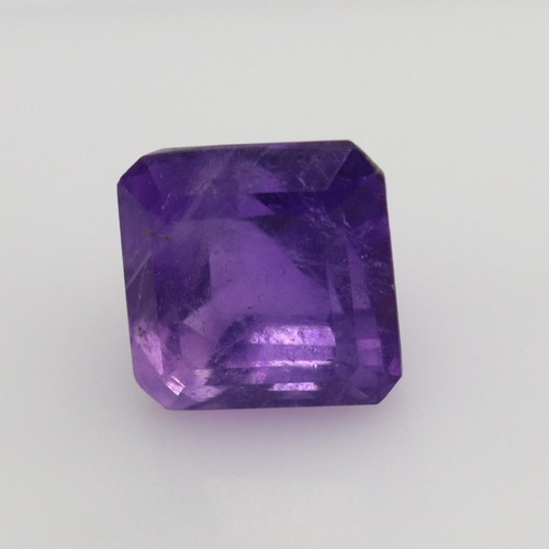 Natural Loose Amethyst Dark Purple Color Faceted Square Cut Gemstone 6.86 Ct - Picture 8 of 11