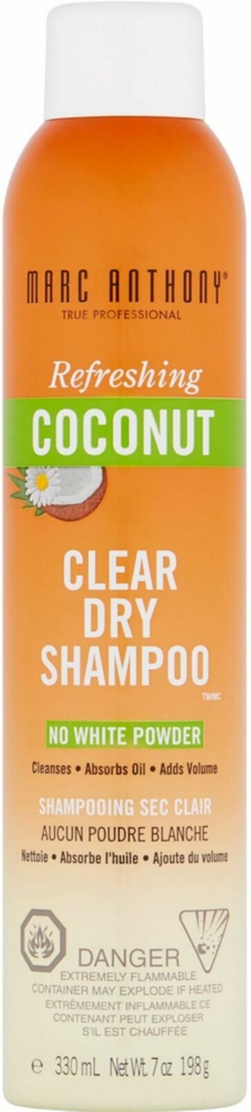 2 Pack - Marc Anthony Coconut Oil Clear Dry Shampoo - Cans w