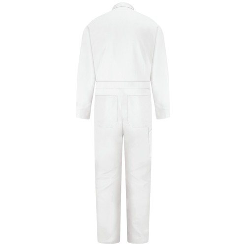 NEU Red Cap WEISS Baumwolle Coverall Köper Arbeitsuniform CC14 Schweißer Mechaniker - Bild 2 von 3