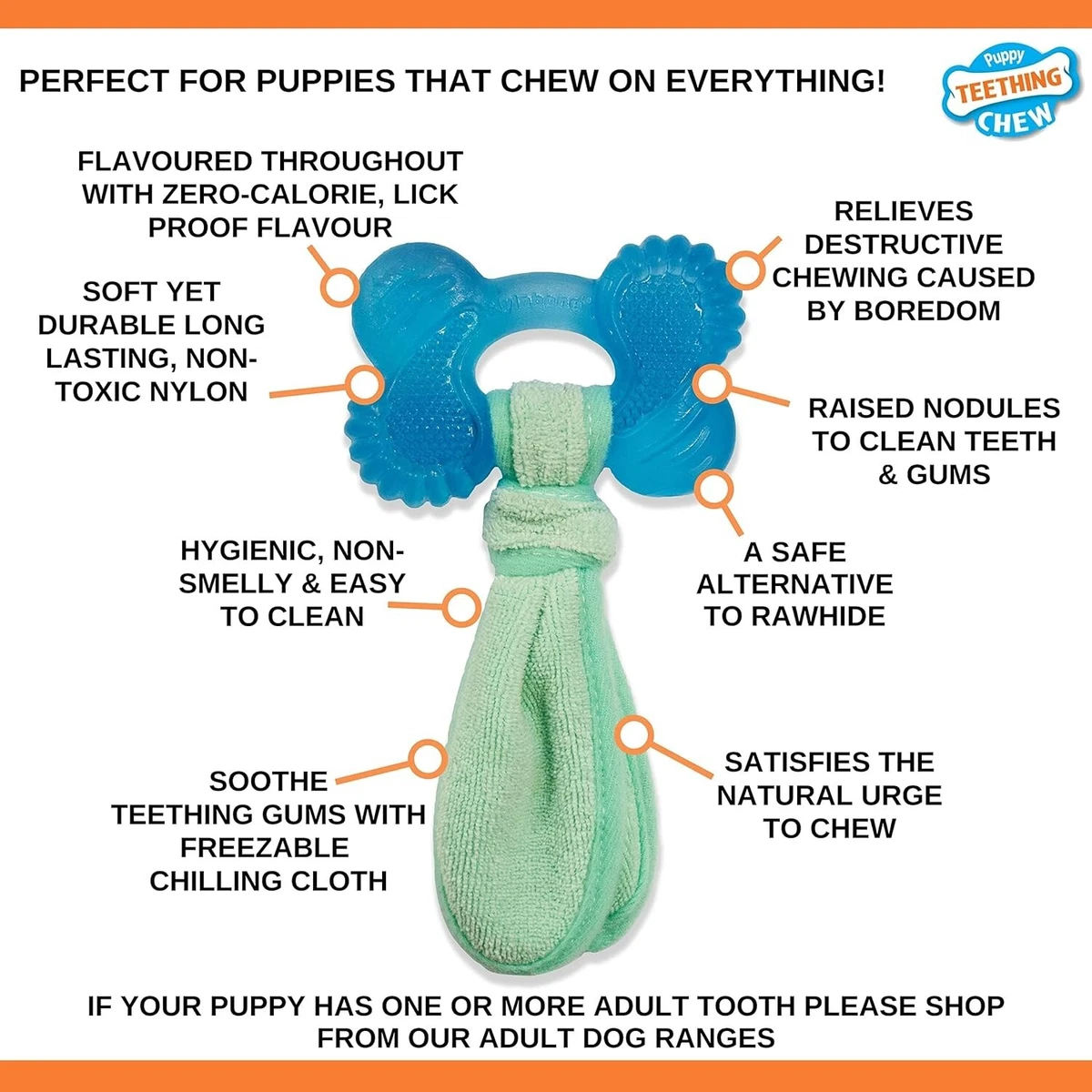 Teething cloth in freezer sales