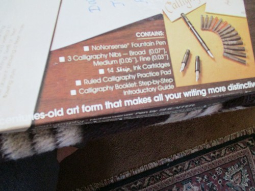 NoNonsense Pen Sheaffer Calligraphy Set Fountain Pen 3 Nibs Vintage Kit Box Open - Picture 3 of 17