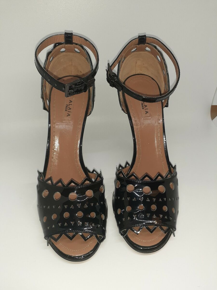 NEW ALAIA Paris size 36 PATENT CUTOUT LEATHER SHOES high NEW ALAIA Paris size 36 PATENT CUTOUT LEATHER SHOES high