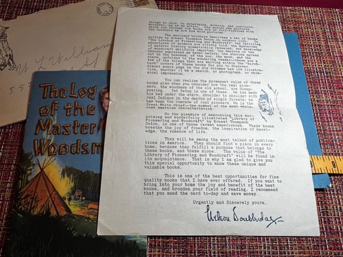 Vintage Pfadfinder 1926 Brief, Umschlag, Heft, Briefwechsel, Schild Doubleday - Bild 2 von 5