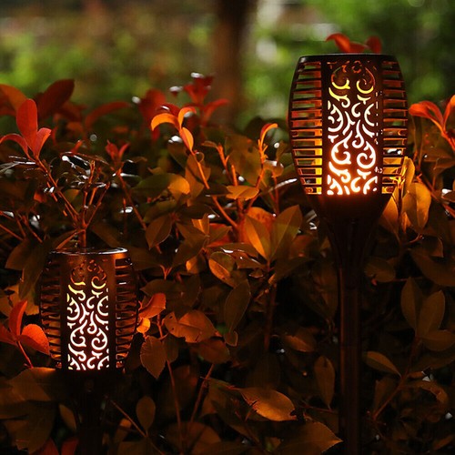 Waterproof 12 LED Solar Power Torch Light Flickering Flame Garden Yard Lawn Lamp - Picture 13 of 23