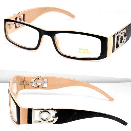 Mens Womens Clear Lens Rectangle Frame Eye Glasses Fashion Designer Multi Colors - Picture 12 of 16