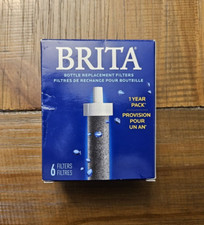 BRAND NEW BRITA Bottle Replacement Filters 6 Filters 1 Year Pack  FREE SHIPPING!