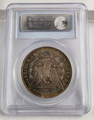 1887-P Morgan Silver Dollar PCGS MS63 Beautifully Toned - Picture 2 of 6