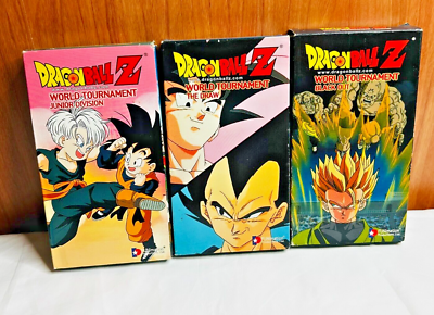 Dragon Ball Z World Tournament Saga VHS 3 Tape Tapes Set | eBay
