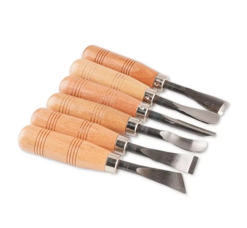6Pcs Professional Woodworking Detail Chisel Wood Carving Hand Chisel Tool Set  - Bild 11 von 11