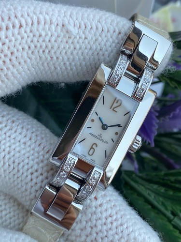 Jaeger LeCoultre Ideale Watch Diamonds Mother Of Pearl Dial Quartz Lady Swiss - Picture 10 of 16