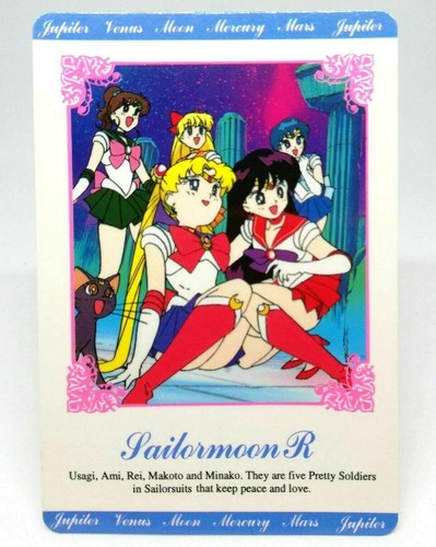 127 5 Sailor Warriors Sailor Moon Card Super R S Anime BANDAI NAKAYSHI - Picture 1 of 12