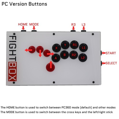 Controlador de juego arcade sin palanca FightBox F9 con todos los botones para PC/PS/XBOX/SWITCH - Imagen 13 de 21