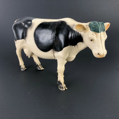 Imperial Vintage Milking Cow Plastic Toy Barn Farm Animal Figure