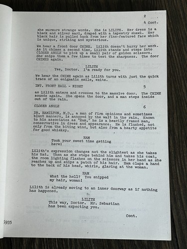 GENE RODDENBERRY SPECTRE Movie Script Nov 12 1976 TV Horror Film - Picture 4 of 10