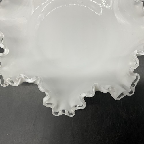 Vintage Fenton Silver Crest 7 1/2" ciotola - Foto 3 di 8