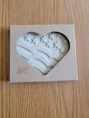 Stampo per biscotti in gres cuoco coccolato cuore patriottico 2934 nuovo con scatola - Foto 2 di 3