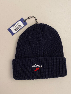 ★最新作★Noah Winged Foot Logo Beanie New Noah NY core logo Navy Winged Foot Beanie !!!!! aime