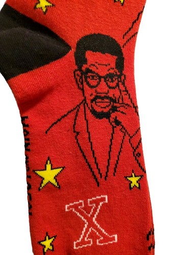Unisex • GLEICH • Socken Crew Baumwolle Neuheit Malcolm X • Einheitsgröße - Bild 2 von 4