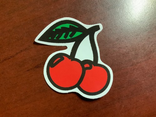 Motorcycle Sticker for Helmets or toolbox #2,492 Cherries - 第 1/1 張圖片