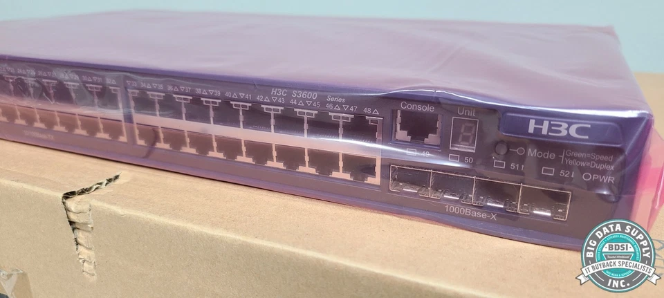 NEW H3C S3600-52P-EI/S3600-52P-PWR-EI 48-Port Ethernet 100Mbit/s Switch SFP - Image 3 of 4