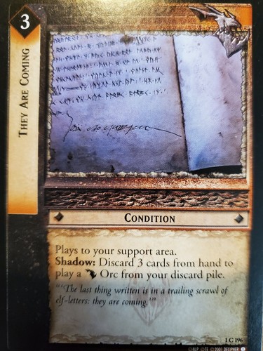 Lord of the Rings LOTR TCG Fellowship of the Ring BASIC Singles *Pick  Card** - Picture 173 of 208