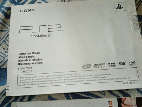 Lot 2 Instruction Manual / Mode d'emploi - Sony - PS2 PlayStation 2-scph-70004 - Picture 2 of 3
