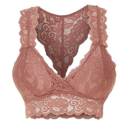 Plus Size Sexy Womens Solid Lace Bralettes Underwear Nightwear Bras Lingeries - Picture 32 of 42