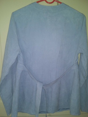 VGC Baby and Me Pale Blue sz S Maternity Top. P27 - Picture 2 of 12