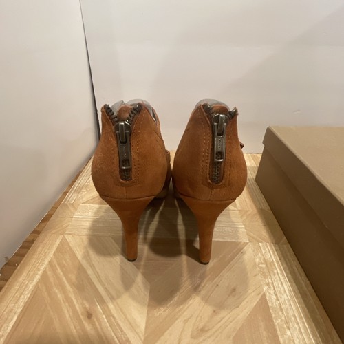 Bacio 61 Violino Women's Cinnamon Suede Mary Jane Platform Heels US Size 8 - Picture 3 of 8