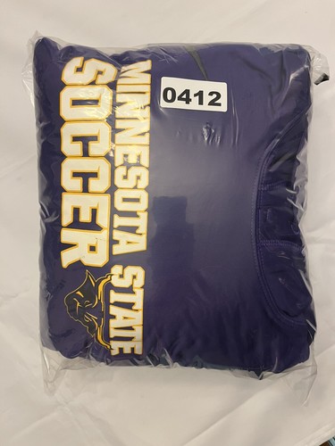 x2 Nike Minnesota State University Mavericks Purple Hoodie Sweatshirt Men's Sz M - 第 21/21 張圖片