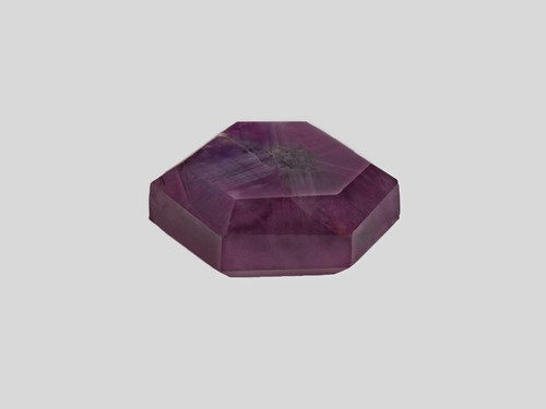KASHMIR Trapiche Sapphire 12.10 Cts Natural Untreated Deep Reddish Purple - Picture 2 of 3