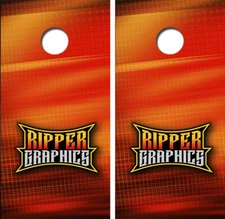 Ripper Graphics Cornhole Board Wrap LAMINATED Wrap Decal Vinyl Sticker #4092