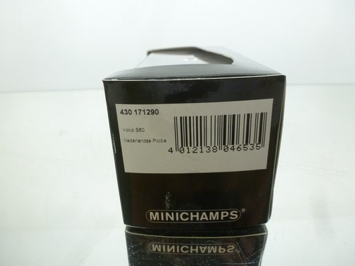 MINICHAMPS 171290 VOLVO S60 DUTCH POLITIE LIM.ED -EX. RARE-1:43- GOOD IN BOX - Picture 2 of 8