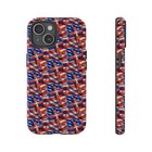 Faith & Freedom, Patriotic iPhone Case, Tough Phone Cover, American Flag Design