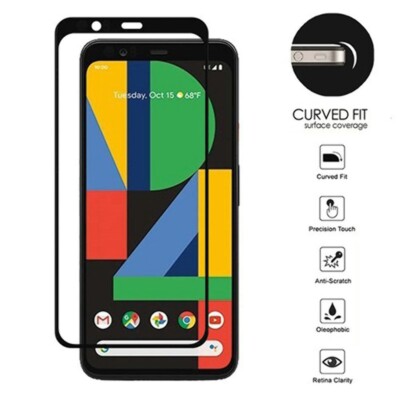 BLACK Edged Sides Glue Glass Screen Protector For Google