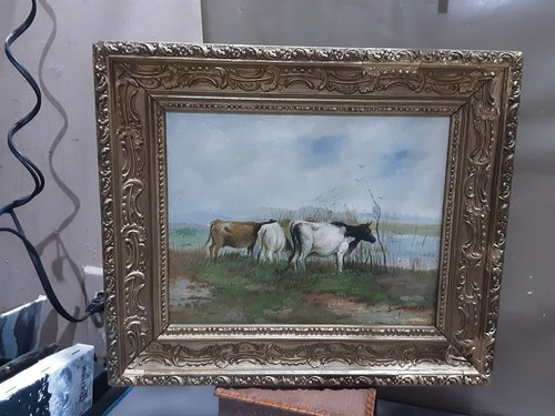 WONDERFUL VINTAGE ORIGINAL FRAMED 8 X 10 OIL PAINTING - Picture 4 of 10
