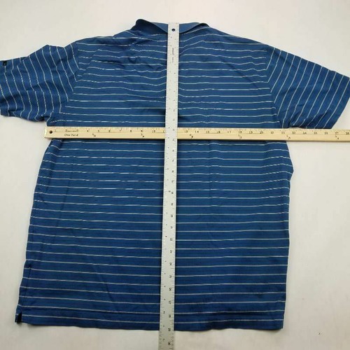 Tiger Woods Shirt Mens XL Blue Golf Polo Golf Short Sleeve Nike DriFit - Picture 8 of 9