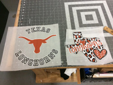 2 DTF Prints - Longhorns Ready to Press Heat Transfer Sheets For Shirt