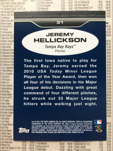2011 Bowman Topps Baseball Cards - Picture 121 of 133