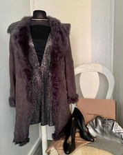 Joseph Lambskin Fur Coat Size 10