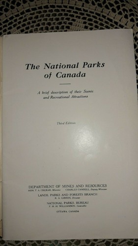 1938, THE NATIONAL PARKS OF CANADA, DEPT. OF MINES & RESOURCES, OTTAWA (SHELL AD - Imagen 3 de 11