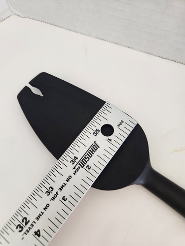 KitchenAid Spatola Miscelatore Nero Pulitore Tacca a Punta Gomma Inox Lunghezza 12" - Foto 5 di 5